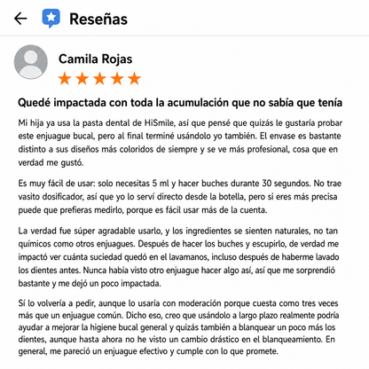 Enjuague bucal blanqueador antimanchas iD